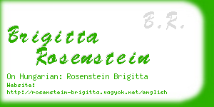 brigitta rosenstein business card